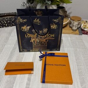 Louis Vuitton Navy and Orange Gift Set